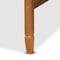 Baxton Studio Toveli Vintage French Inspired Ash Walnut Finished Wood and Synthetic Rattan Full Size Daybed 189-11175-ZORO - alternate 7